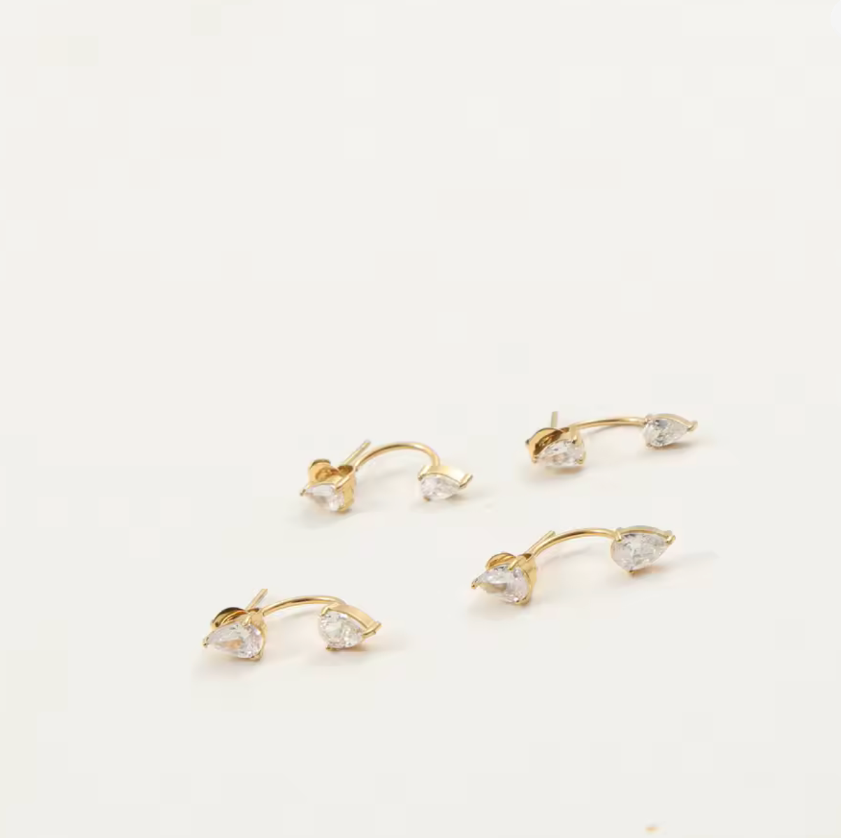 Elara Floating Diamond Earrings