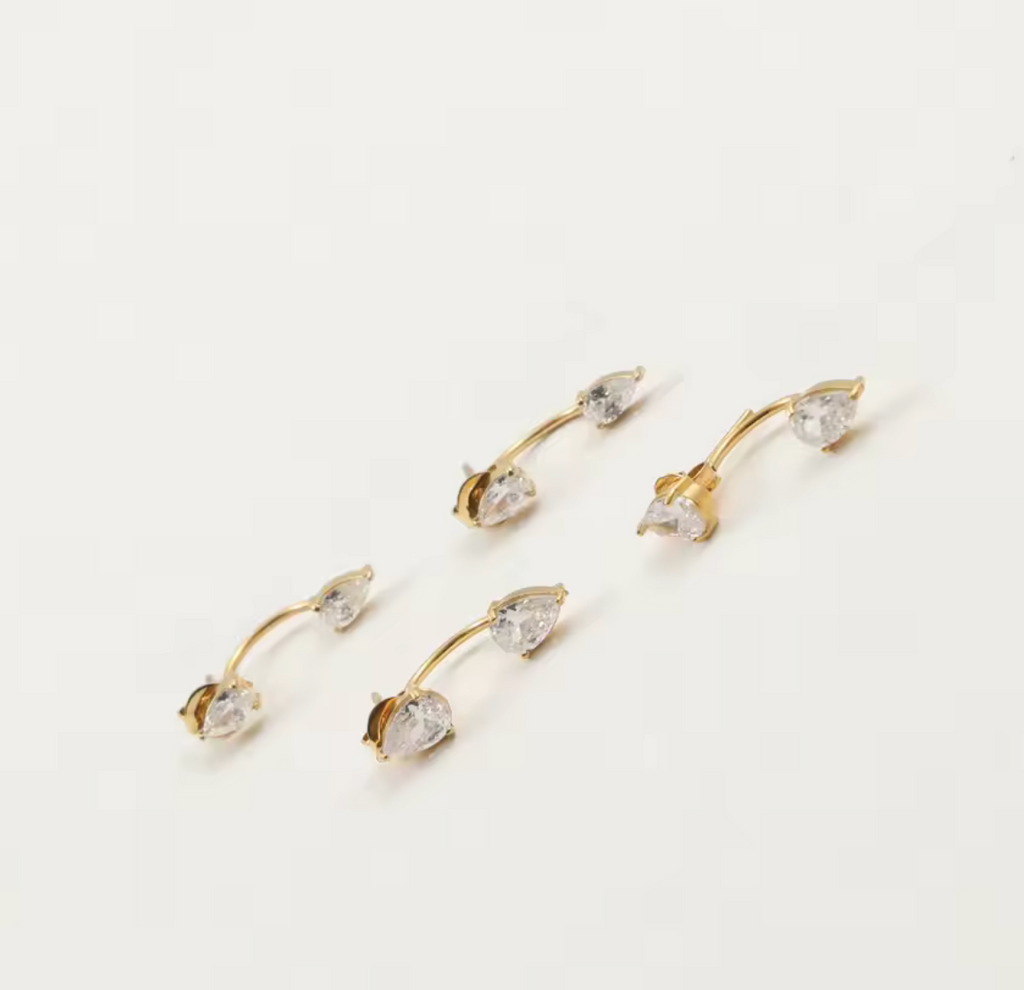 Elara Floating Diamond Earrings