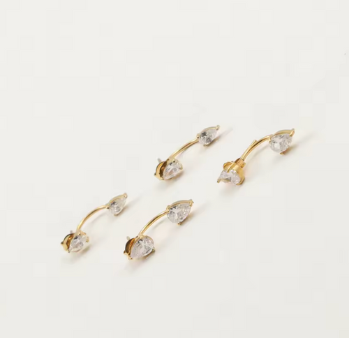 Elara Floating Diamond Earrings